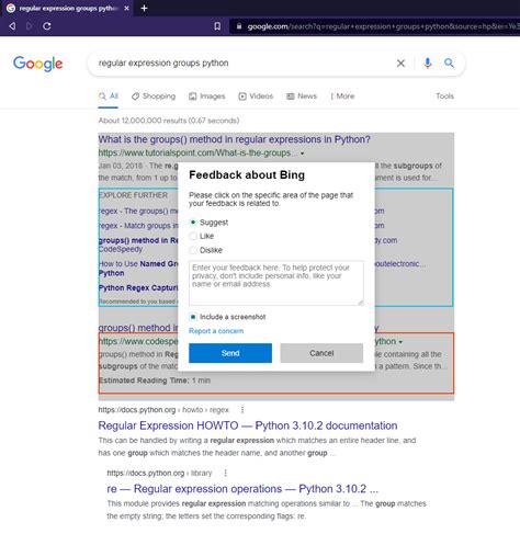 bing hijacking google